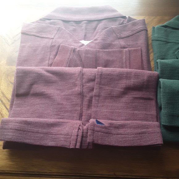 NWT UNTUCKit Men's Short Sleeve Polo Shirt - Large "TOCAI" Maroon color - Picture 3 of 4